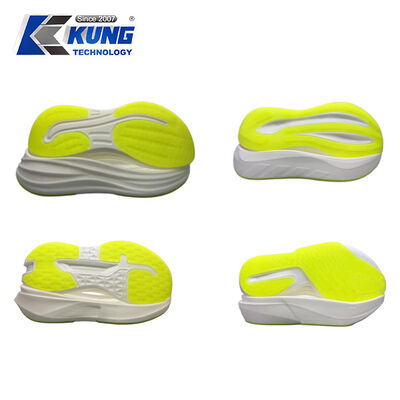 Flexible lightweight EVA Sole with anti slip tread and durable CPU outsole designed for running casual and fashion shoes