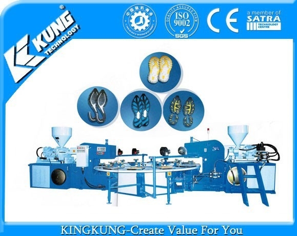 27kw PVC Shoe Injection Molding Equipment for Automatic Production of PVC Shoes