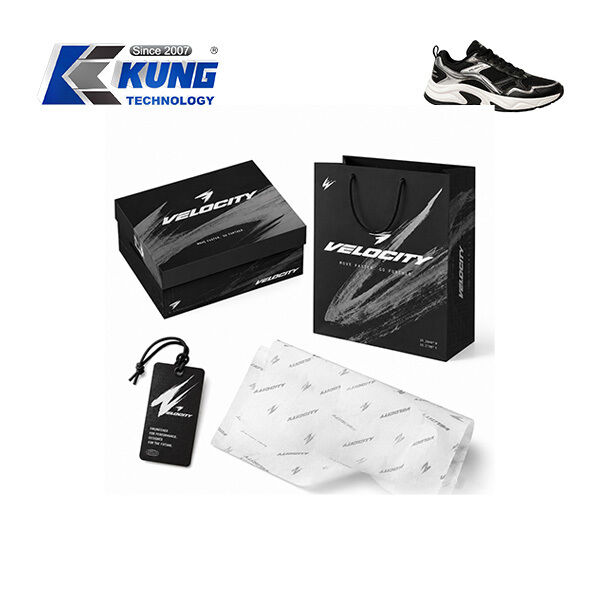 Innovative shoe-making accessories offering custom shoe boxes hang tags shopping bags and tissue paper for shoemaking packaging