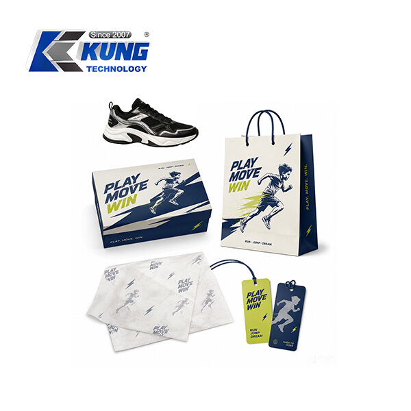 Innovative shoe-making accessories offering custom shoe boxes hang tags shopping bags and tissue paper for shoemaking packaging