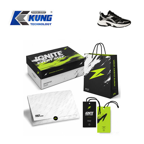 Innovative shoe-making accessories offering custom shoe boxes hang tags shopping bags and tissue paper for shoemaking packaging