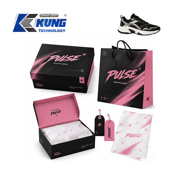 Innovative shoe-making accessories offering custom shoe boxes hang tags shopping bags and tissue paper for shoemaking packaging
