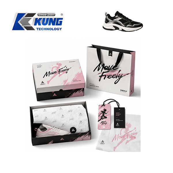 Innovative shoe-making accessories offering custom shoe boxes hang tags shopping bags and tissue paper for shoemaking packaging