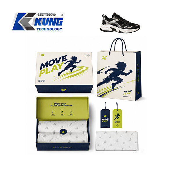 Innovative shoe-making accessories offering custom shoe boxes hang tags shopping bags and tissue paper for shoemaking packaging