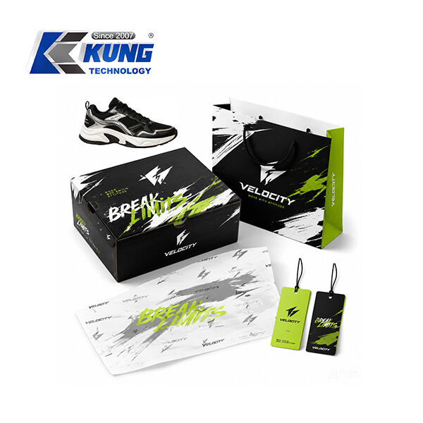 Innovative shoe-making accessories offering custom shoe boxes hang tags shopping bags and tissue paper for shoemaking packaging