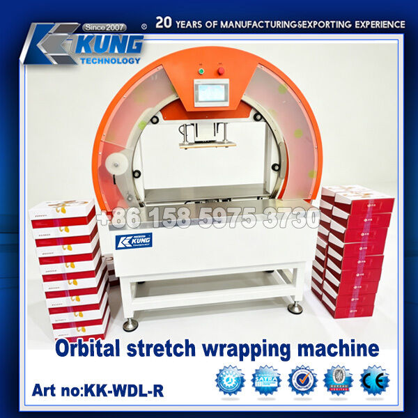 Automatic Orbital Stretch Wrapping Machine for Long Products & Industrial Packaging
