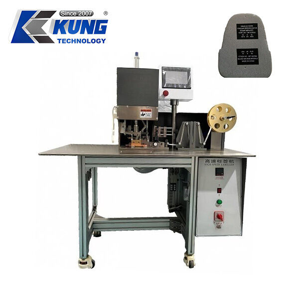 Automatic Label Cutting and Stamping Machine for Shoe Material, Fabric, Leather