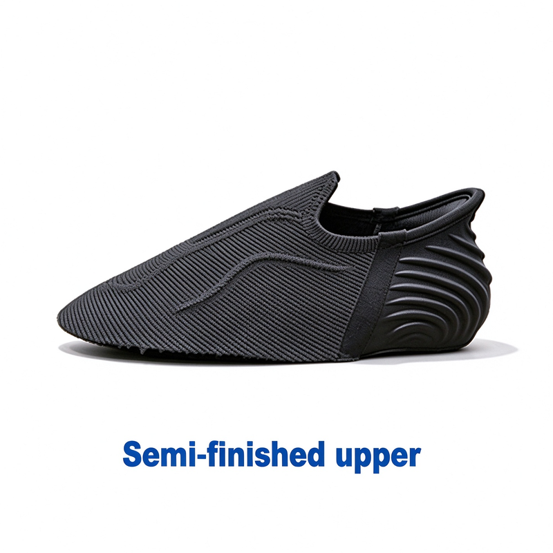 Durable Lightweight Breathable Knit Semi‑Finished Upper For Men Casual Footwear Raw Parts