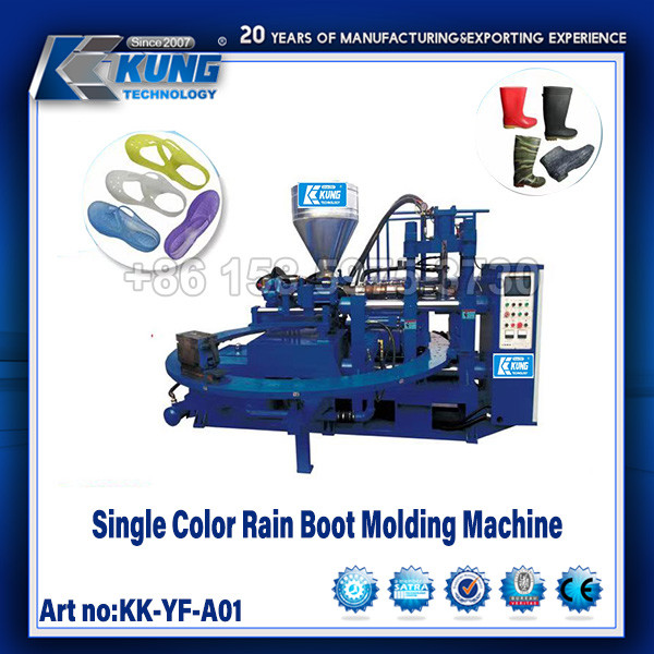 Blue Boot Machine Single / Double Color Rain Boot Moulding Machine PVC / TPU Injection ...