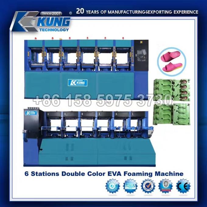Multicolor Hot Press Molding Machine , Durable EVA Foam Injection Molding Machine 2