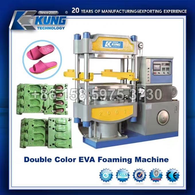 Multicolor Hot Press Molding Machine , Durable EVA Foam Injection Molding Machine 3