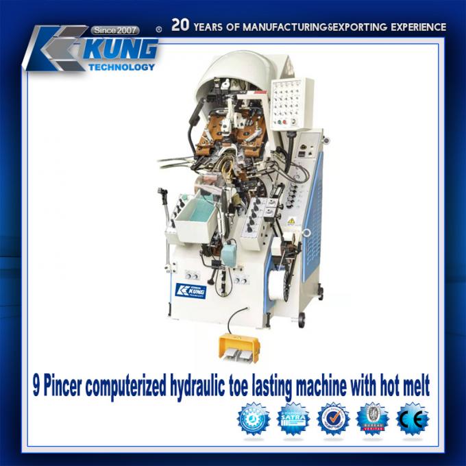 9 Claw 2.5KW Sports Shoe Making Machine Hydraulic Anti Abrasion 0
