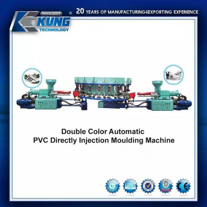 Automatic PVC Injection Molding Machine , Double Color PVC Mould Making Machine 0
