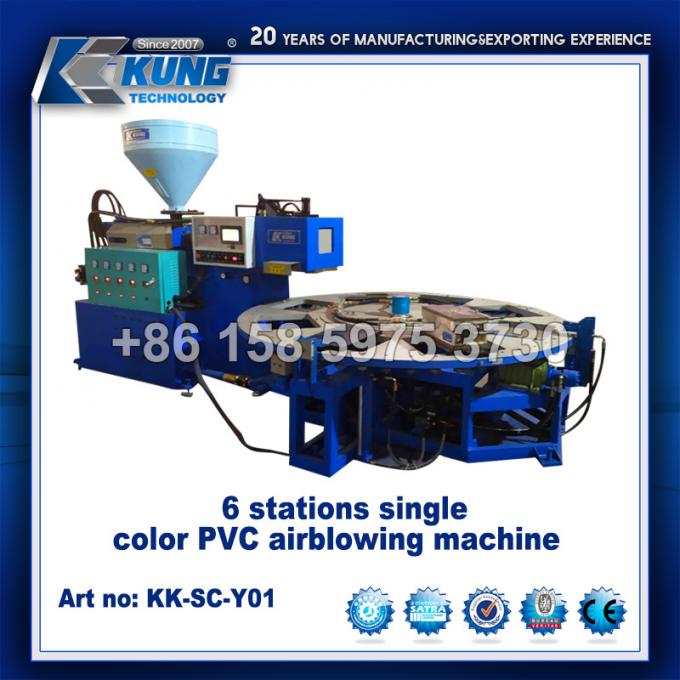 6 Stations PVC Injection Molding Shoe Machine Multicolor Automatic 1