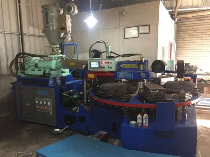 Rotary TPU PVC Injection Molding Shoe Machine 6 Stations Single Color 1