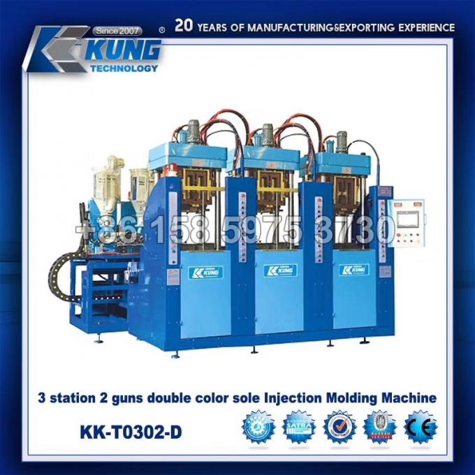 Hydraulic TR Plastic Sole Injection Molding Machine Multi Function 3