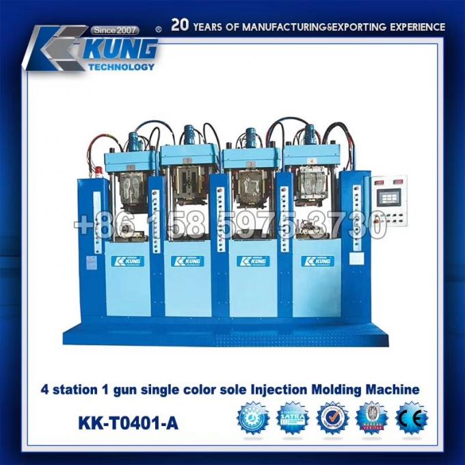 Hydraulic TR Plastic Sole Injection Molding Machine Multi Function 5