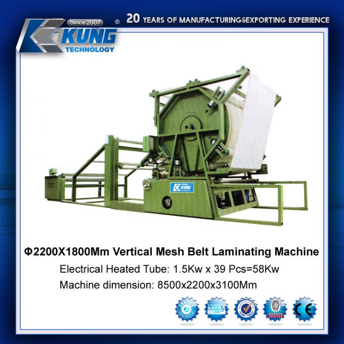 Antiwear Electric Mesh Belt Laminating Machine Multi Function 0