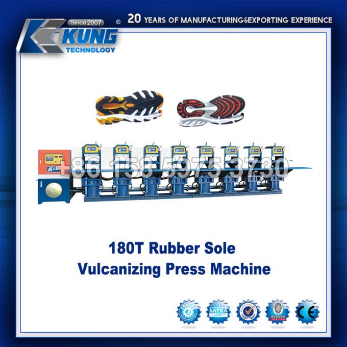 CE Antiwear Plastic Sole Injection Molding Machine , Sole Vulcanizing Press Machine 0